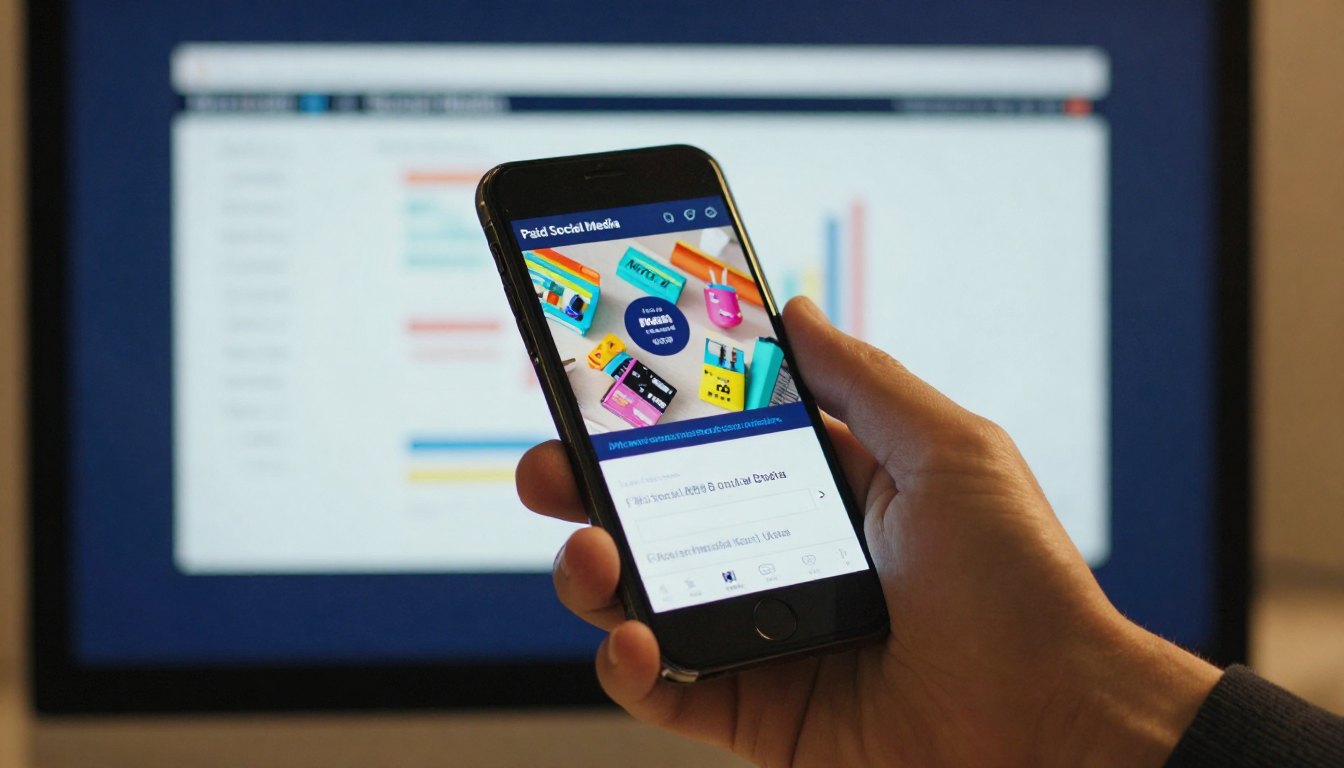 Sponsored social media ad on a smartphone