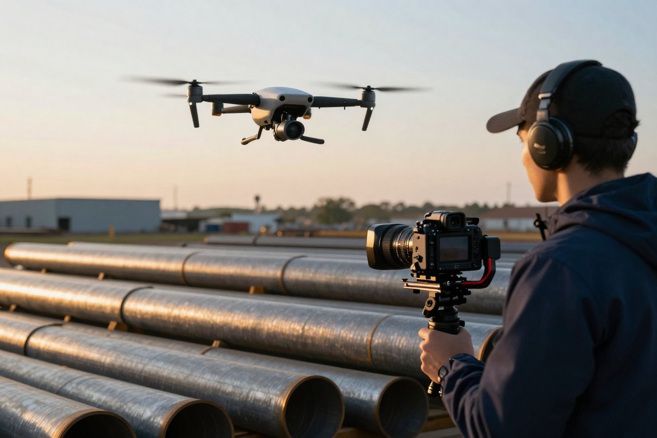 Industrial aerial filming