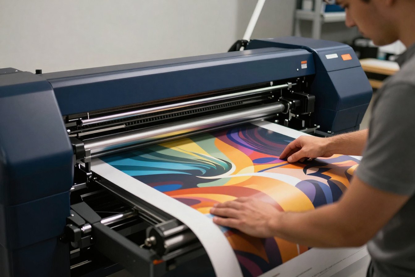 Large-format print production