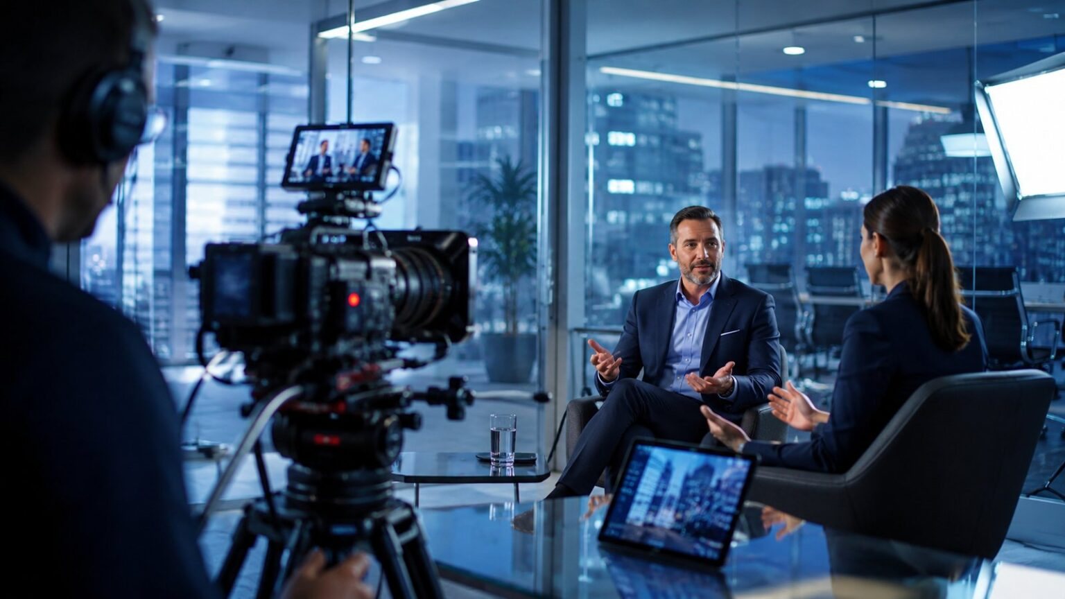 Corporate video shoot