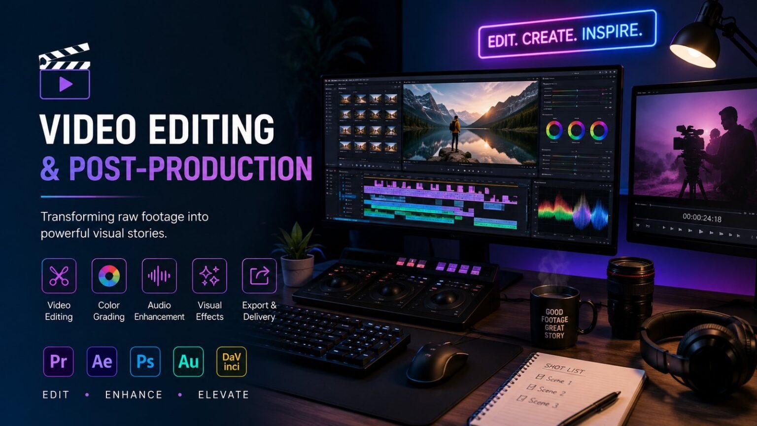 Video editing suite
